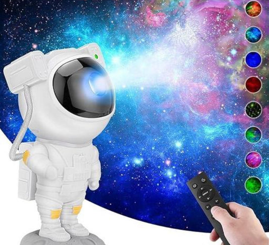 Astronaut Galaxy Projector - 360 Magnetic Head Rotation, Remote Control