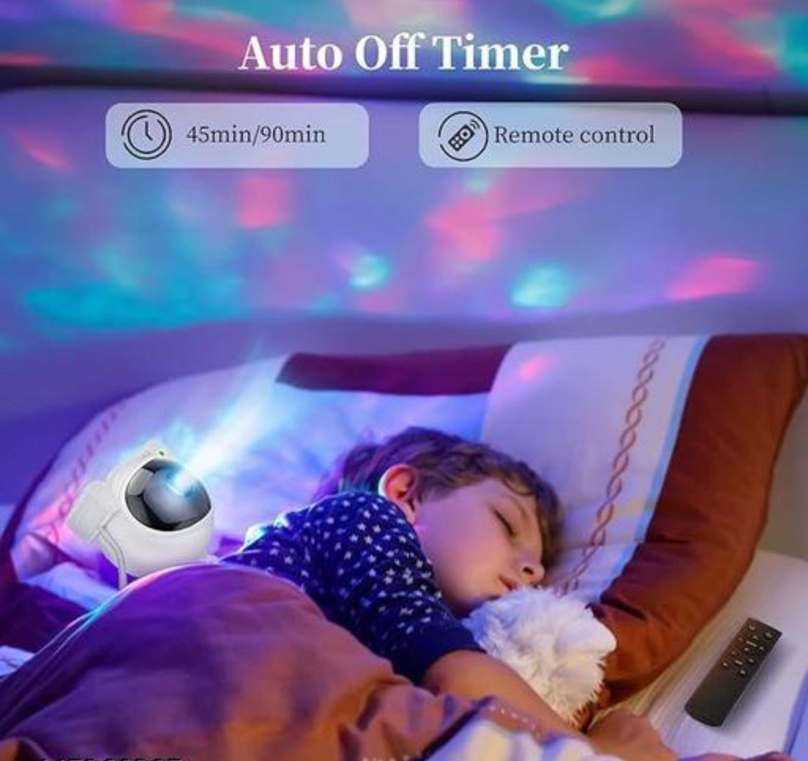 Astronaut Galaxy Projector - 360 Magnetic Head Rotation, Remote Control